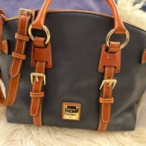 Dooney & Bourke Navy Blue Leather Satchel
